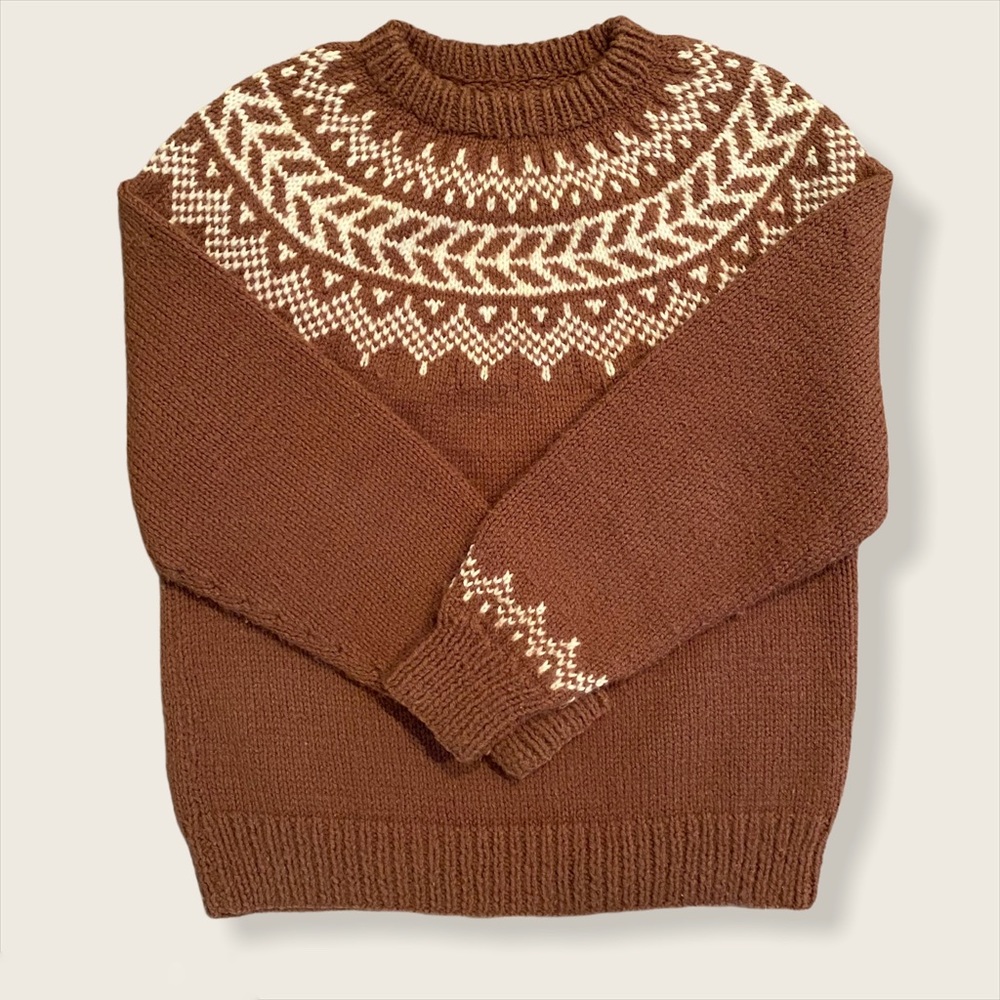 Vintage knit crew sweater